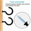 WKTRSM Pack of 30 Screw Hooks, Screws Hooks, Ceiling Hooks