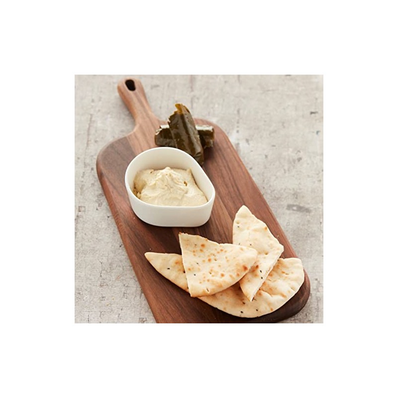Point-Virgule Walnut Wood Serving Board with Handle, Perfect for Serving