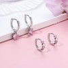 Kakonia 4 Pairs Hypoallergenic Small Hoop Earrings for Women S925