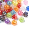 Stiesy 50 Pcs UV Plating Acrylic Sea Urchin Beads 18mm