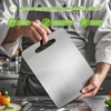 2 Pack Titanium Cutting Boards 100% Pure Titanium for Kitchen