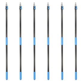 Hicavar 6pcs 5-12 Ft Telescoping Paint Roller Extension Pole
