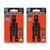 BLACKROBOT 6-Piece Impact Socket Adapter Set, 1/4" 3/8" 1/2" Drive,