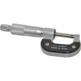 Value Collection 0 to 1" Range, 0.0001" Graduation, Mechanical Outside Micrometer Ratchet Stop...