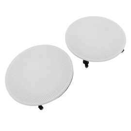 Generic Speaker Grill Cover Mesh, 2 Pcs Metal Mesh Round Speaker Grill Cover 2 Mounting Bases, Magnetic Decorative Speaker Grille Cover Guard Protector for Wall Ceiling Installations