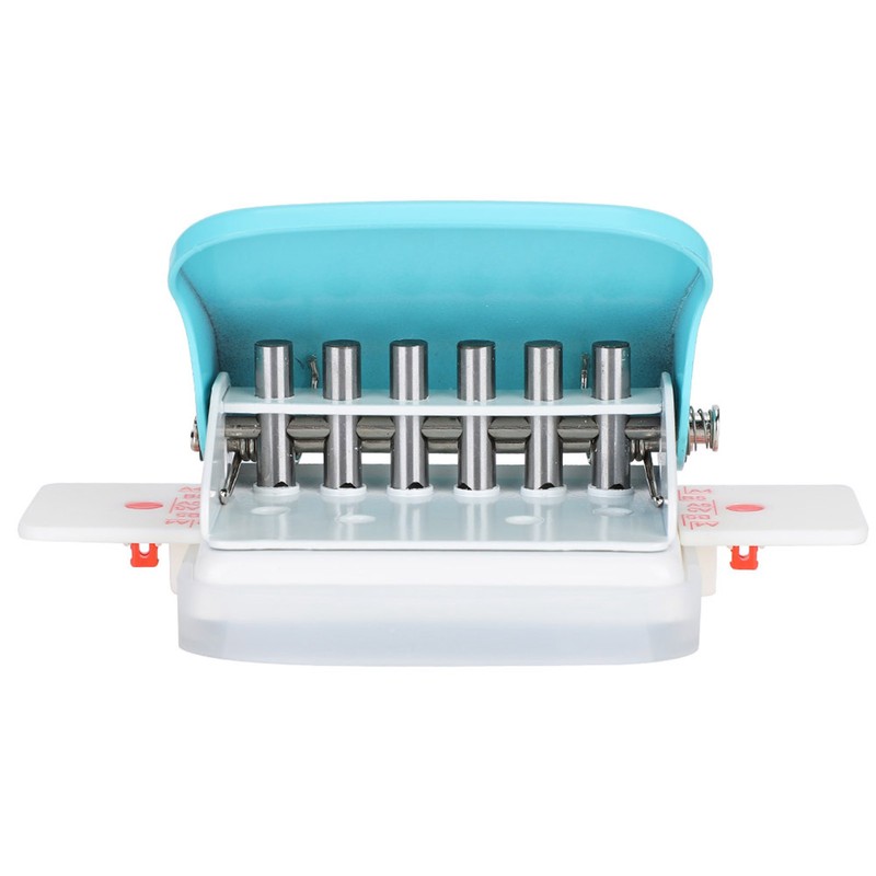 Adjustable Hole Punch Green Manual Office Home Universal A4 Paper