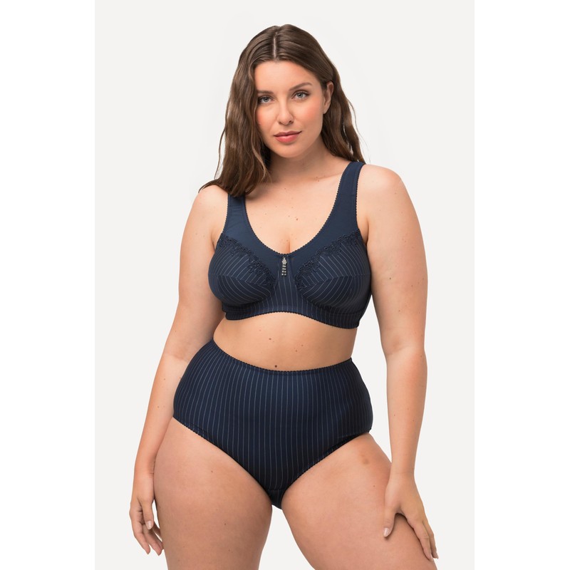 Ulla Popken Ladies’ Relief Bra, Non-Wired, Rhinestone Pendant, C–G Cup