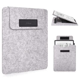 RSAquar Felt Briefcase for Kindle Scribe 11" (2025) – Lightweight Felt Sleeve with Stand, Soft Protective Carrying Case Compatible with 10.2 Inch Kindle Scribe (2022/2024 Release) - Black