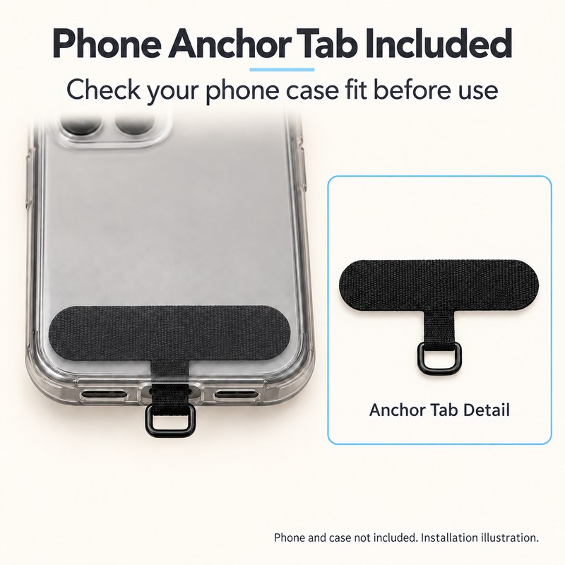 Retractable Phone Lanyard for Everyday Carry – Clip-On Tether with