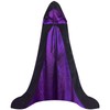 Unisex Wizard Cloak, Black and Grape Cloak with Hood for