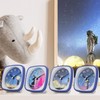 SELVA Children's Alarm Clock Starry Sky with Motifs Sweeping Second