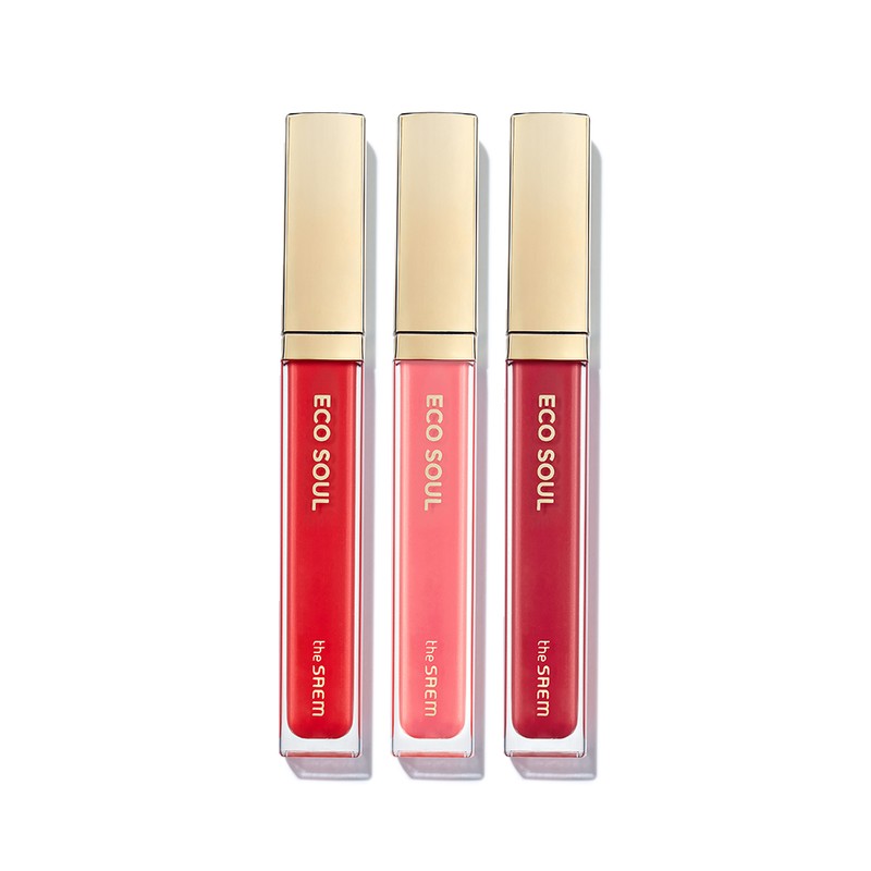 The Saem Eco Soul Shine Lip Gloss 3colors / 더샘