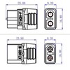 Amass 20 Pair XT60H Bullet Connector Plug Black Male Female