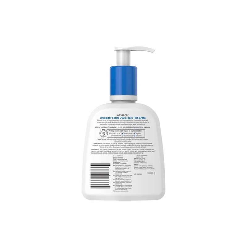 Cetaphil Limpiador Facial Diario – Equilibrante para Piel Grasa y