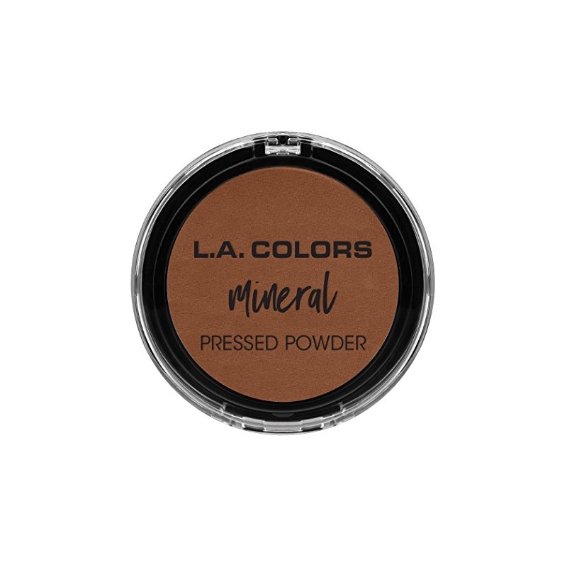 L.A. COLORS Mineral Pressed Powder, Ebony CMP384