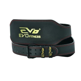 EVO Fitness 6" Pure Leather Weight Lifting Gym belts Back Support Wraps (Small)
