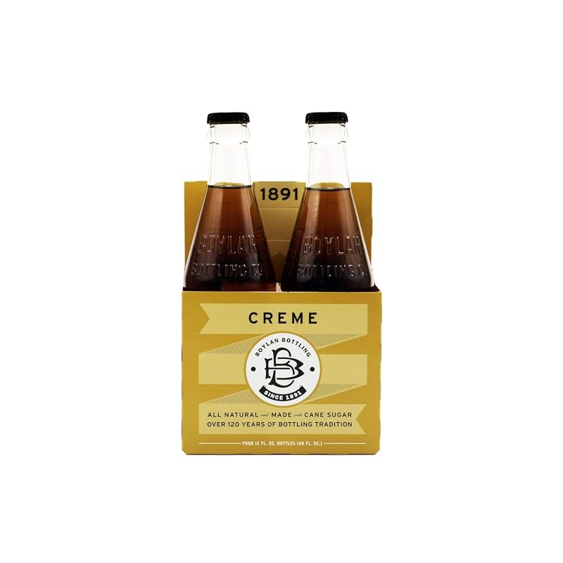 Boylan Bottling Natural Creme Soda, 12 Fluid Ounce - 24