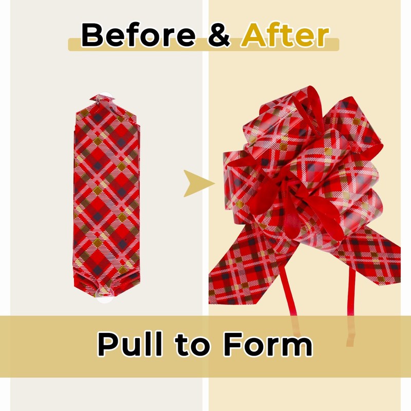 ONTODEX 27PCS Christmas Gift Wrap Bows for Presents, Xmas Pull