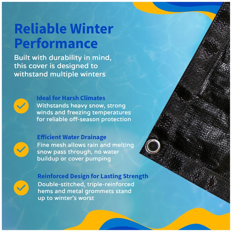 Blue Wave Rugged Mesh 15 ft 8-Year Above Ground Pool