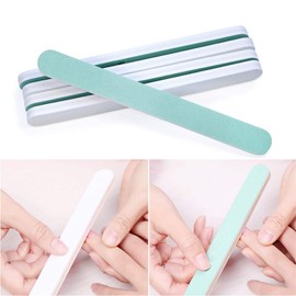 Polishing File, Pack of 14 High Gloss Polishing File, Straight 600/3000 Nail Buffer Cushion, Double-Sided Nail Files Buffer for Gel Nails, Nail Art Manicure Tool