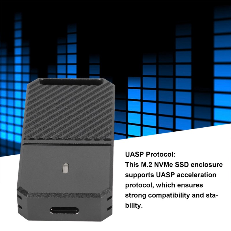 M.2 NVMe SSD Enclosure 10Gbps USB 3.2 GEN2 Output UASP