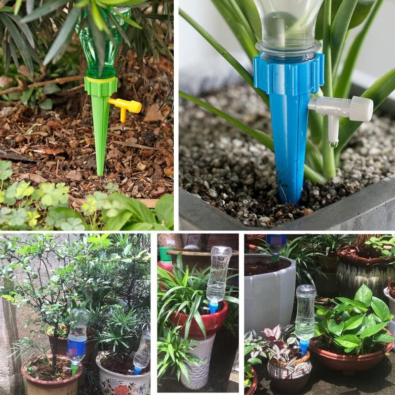 Self Plant Watering Spikes 24 Pack Auto Drippers Irrigation Devices