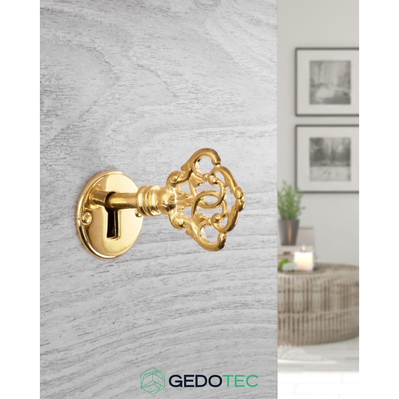 Gedotec Furniture Key Brass | 1 Piece | Beard Key