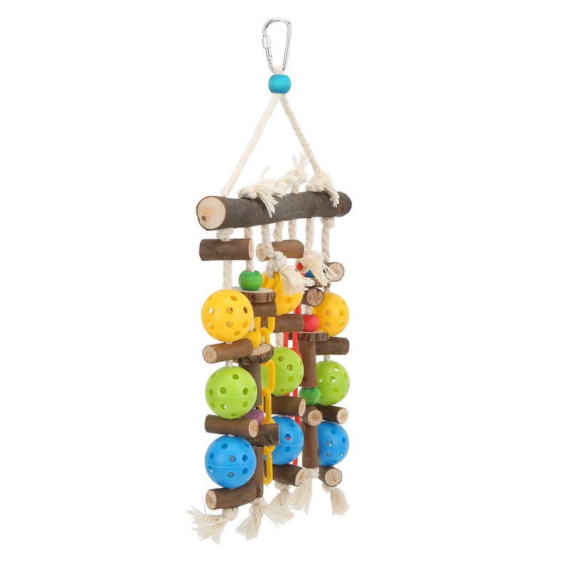 Wooden Parrot Chewing Blocks Safe Bite Resistant Large Parrot Bite