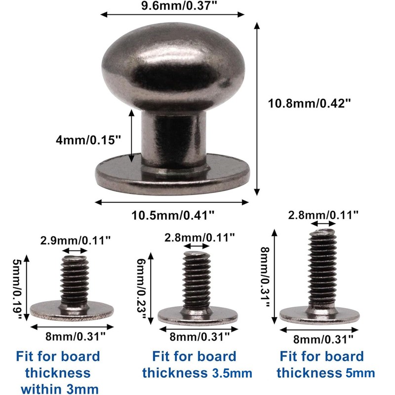YuGtcen 32pcs Mini Drawer Pulls, 0.37inch Small Knobs for Jewelry