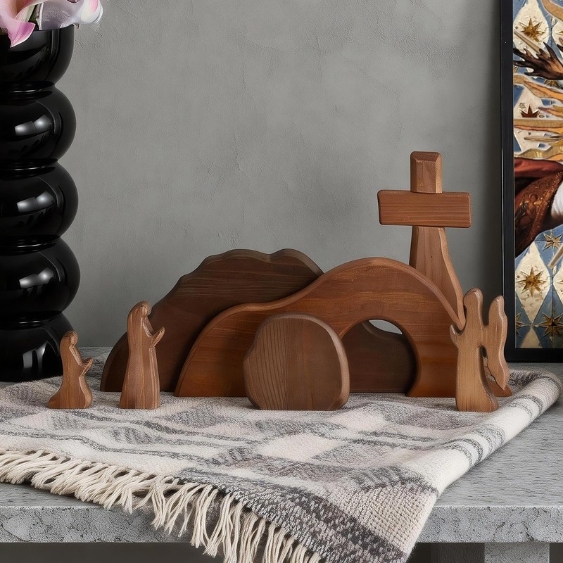 Gnodry The Empty Tomb Easter Scene, Christian Cross Decorations, Decorations