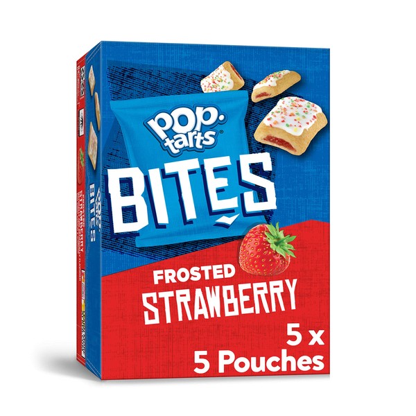 Pop-Tarts Bites, Tasty Filled Pastry Bites, Frosted Strawberry, 7oz Box (Pack of 5, 25 total)