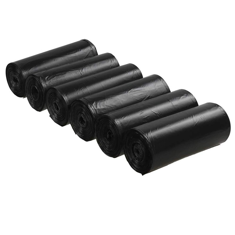 Ramddy 150 Count 1.5 Gallon Trash Bags, Black Trash Can