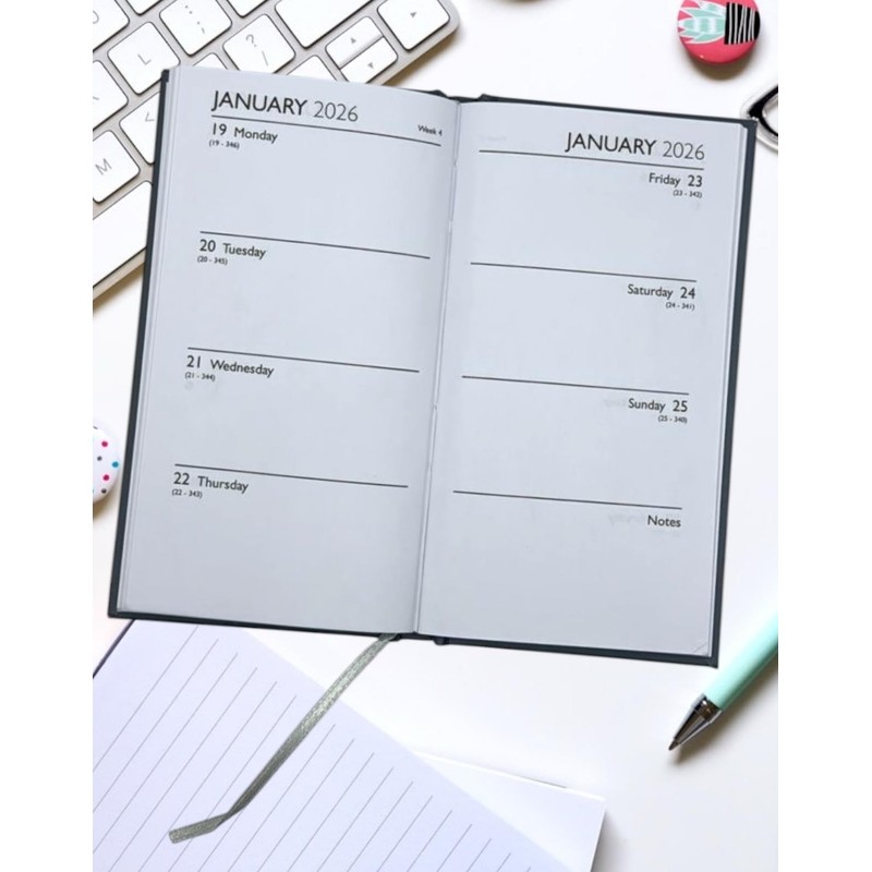 2025-2026 Slim Week to View Mid Year Academic Diary Student