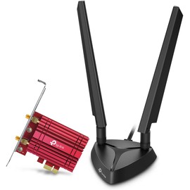 TP-Link WiFi 6E AX5400 PCIe WiFi Card (Archer TXE75E) - Tri-Band Wireless Adapter with Bluetooth 5.2, WPA3, MU-MIMO, OFDMA, Heat Sink, Low-Profile Bracket, Supports Windows 10(64bit), 11