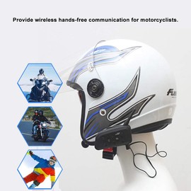 Keenso Intercomunicador para Motos, VNETPHONE 6 Gama Comunicación Intercom de 1200m, Intercomunicador Casco Moto