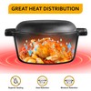 Velaze Cast Iron Dutch Oven Pot with Skillet Lid, 2-in-1