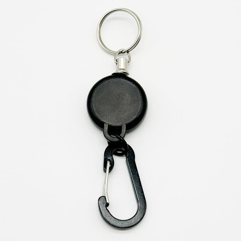 OMGolf Towel Microfiber with Retractable Carabiner Reel Steel Wire (Dark
