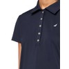 Nautica Jeans Women's Soft Touch Polo, Night Sky, S