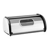 Stainless steel bread box with window