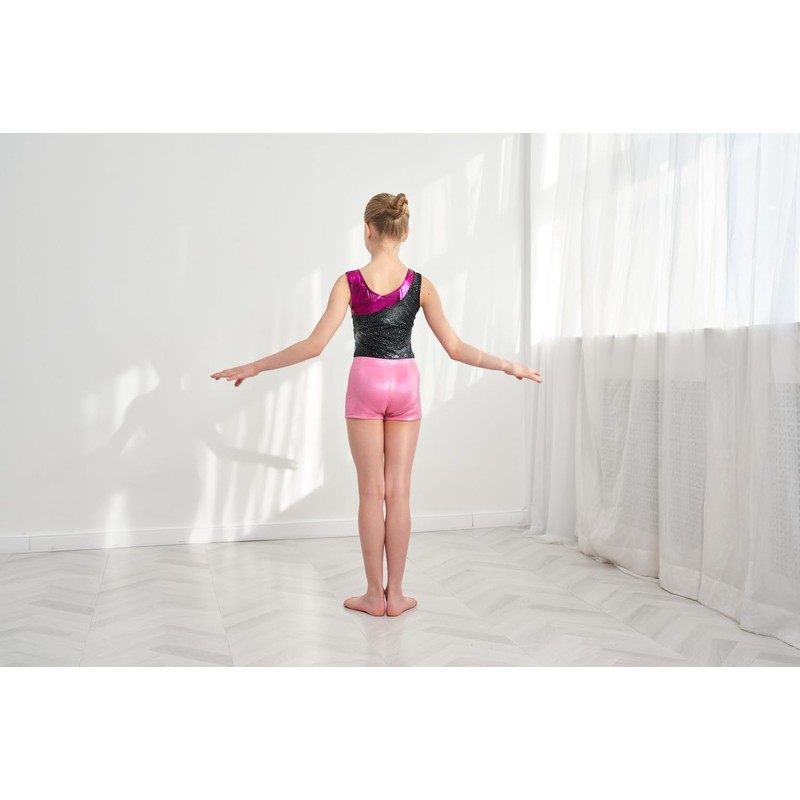 LUOUSE - Pantalones cortos de gimnasia para niñas, para niños