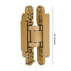 Hidden Door Hinges, Invisible Hinges for Hidden Door Silver Flush