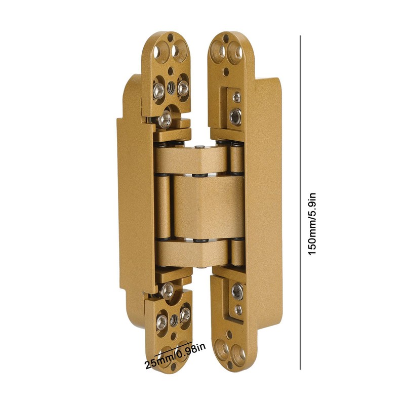 Hidden Door Hinges, Invisible Hinges for Hidden Door Silver Flush