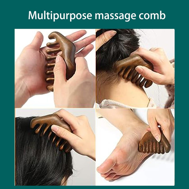 Miupoo Wood Gua Sha Scraping Facial Massage Set Tools,Guasha Board
