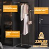 Tenkovic Metal Coat Rack Freestanding, Coat Rack Stand with Heavy-weight