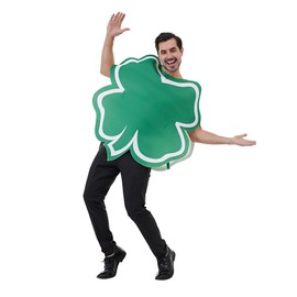 EraSpooky Festive Lucky Four-Leaf Clover Costume Adult Unisex