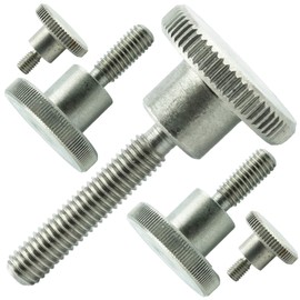 M5 x 10 mm (5 pieces) knurled screws M5 high shape stainless steel VA A1 stainless steel DIN 464 AGBERG