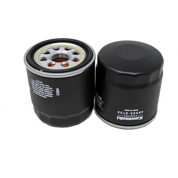 Generic Qty (2) Oil Filter Compatible with Kawasaki 49065-0724 49065-0734