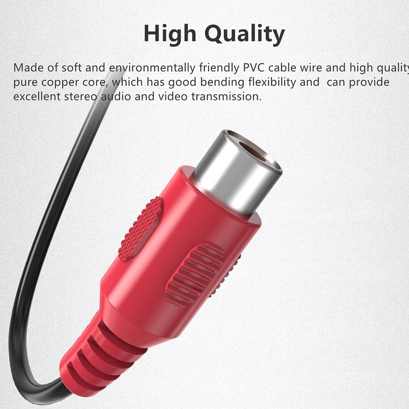 Video AV Component Adapter Cable for TCL TV, 3.5mm Male