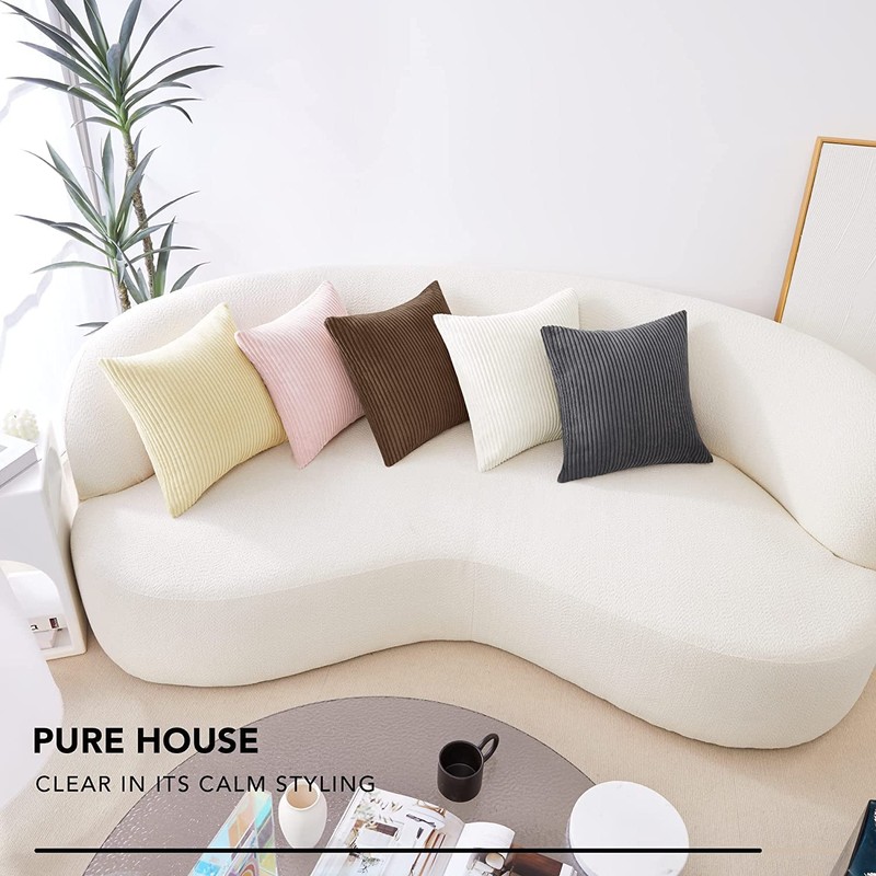 Uandhome Set of 2 Cushion Covers 45 * 45 CM,