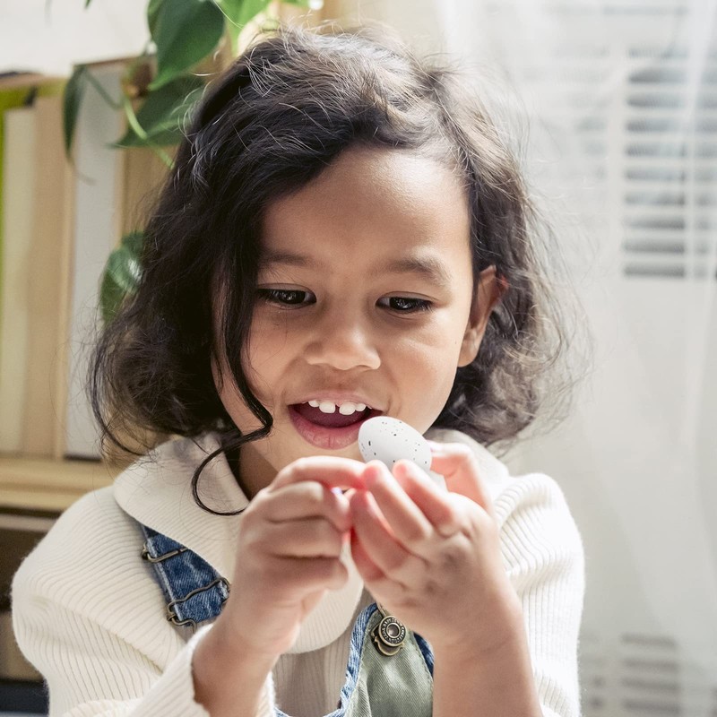 Yisscen 50 Decorative Easter Eggs Plastic White Easter Decoration Plastic